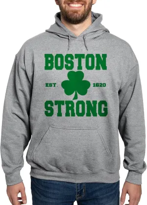 CafePress Boston Strong Hooded Sweatshirt Men's Light Regular Fit Hooded Sweatshirt