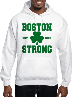 CafePress Boston Strong Hooded Sweatshirt Men's Light Regular Fit Hooded Sweatshirt