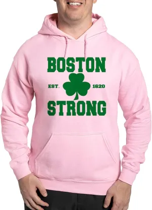 CafePress Boston Strong Hooded Sweatshirt Men's Light Regular Fit Hooded Sweatshirt
