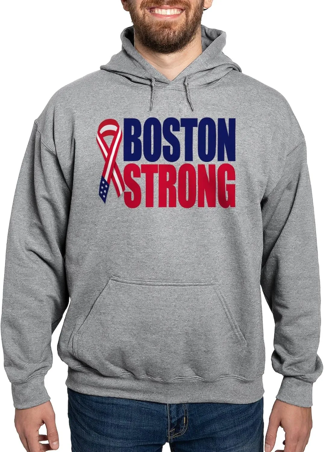 CafePress Boston Strong Hoodie Men's Light Regular Fit Hooded Sweatshirt