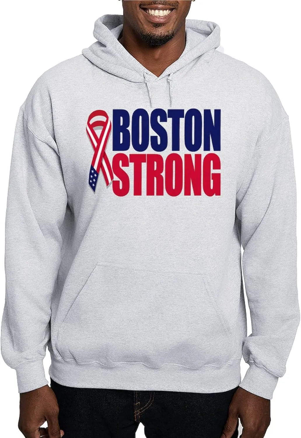 CafePress Boston Strong Hoodie Men's Light Regular Fit Hooded Sweatshirt