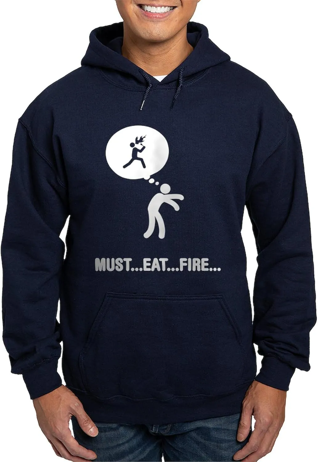CafePress Fire Eater Hoodie (Dark) Men's Dark Rgular Fit Hoodie