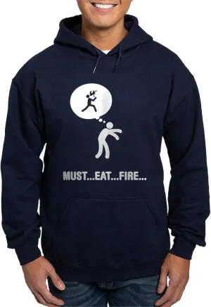CafePress Fire Eater Hoodie (Dark) Men's Dark Rgular Fit Hoodie