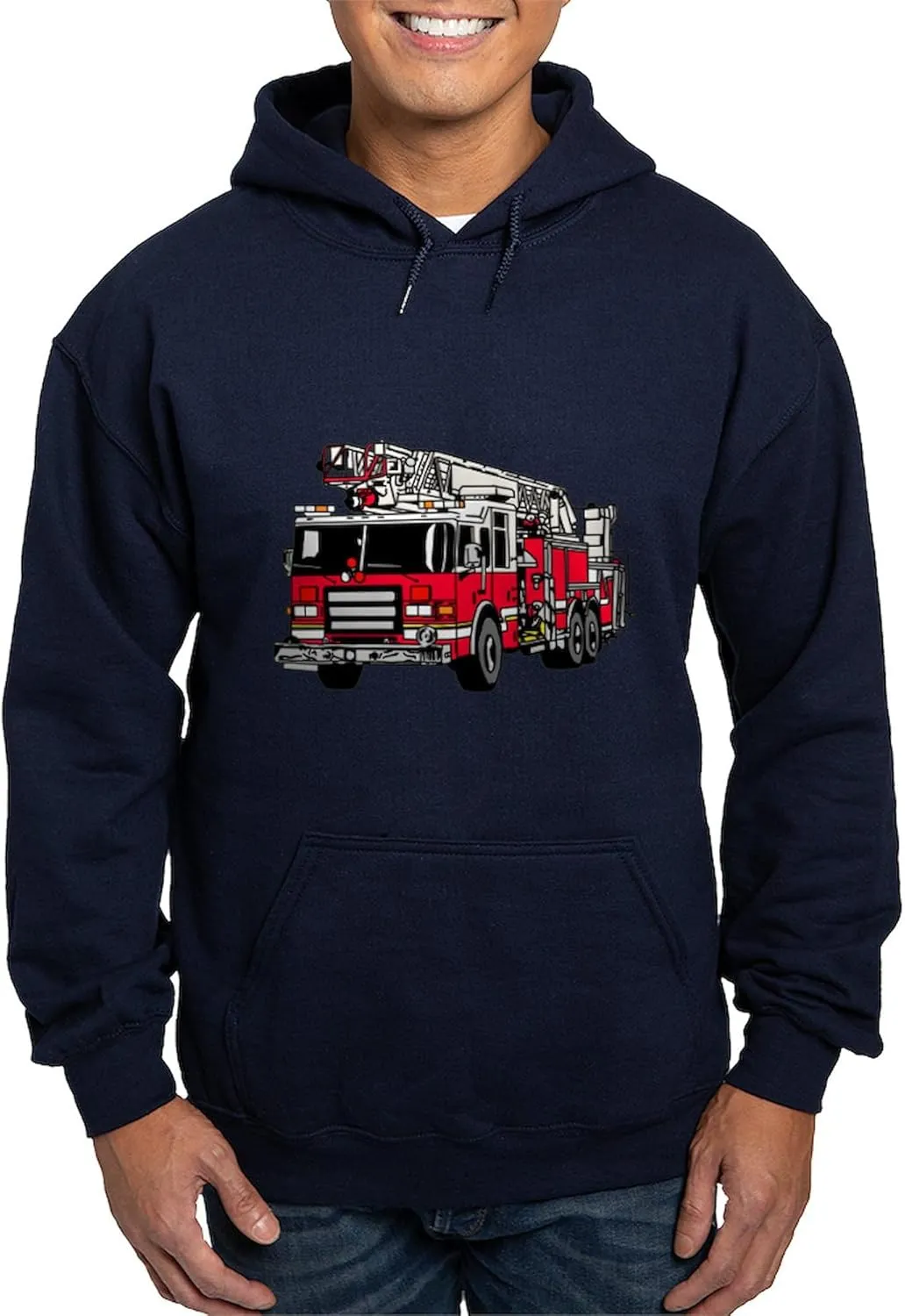 CafePress Fire Engine Red Hoodie (Dark) Men's Dark Rgular Fit Hoodie