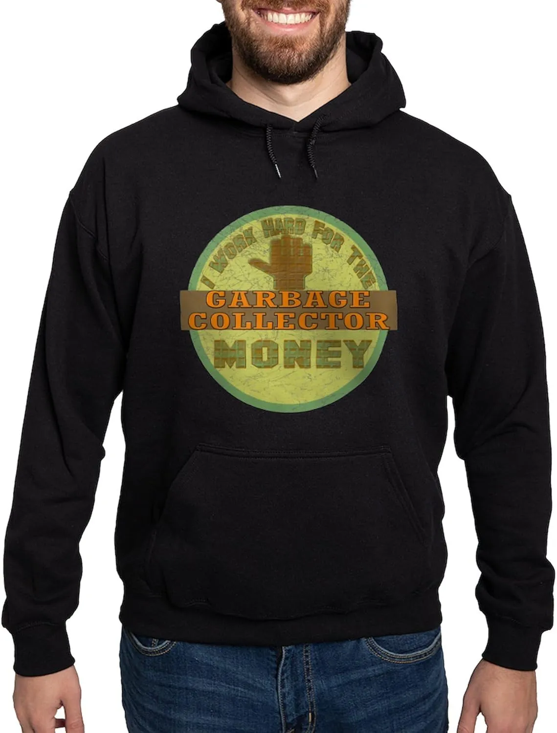 CafePress Garbage Collector Hoodie (Dark) Men's Dark Rgular Fit Hoodie