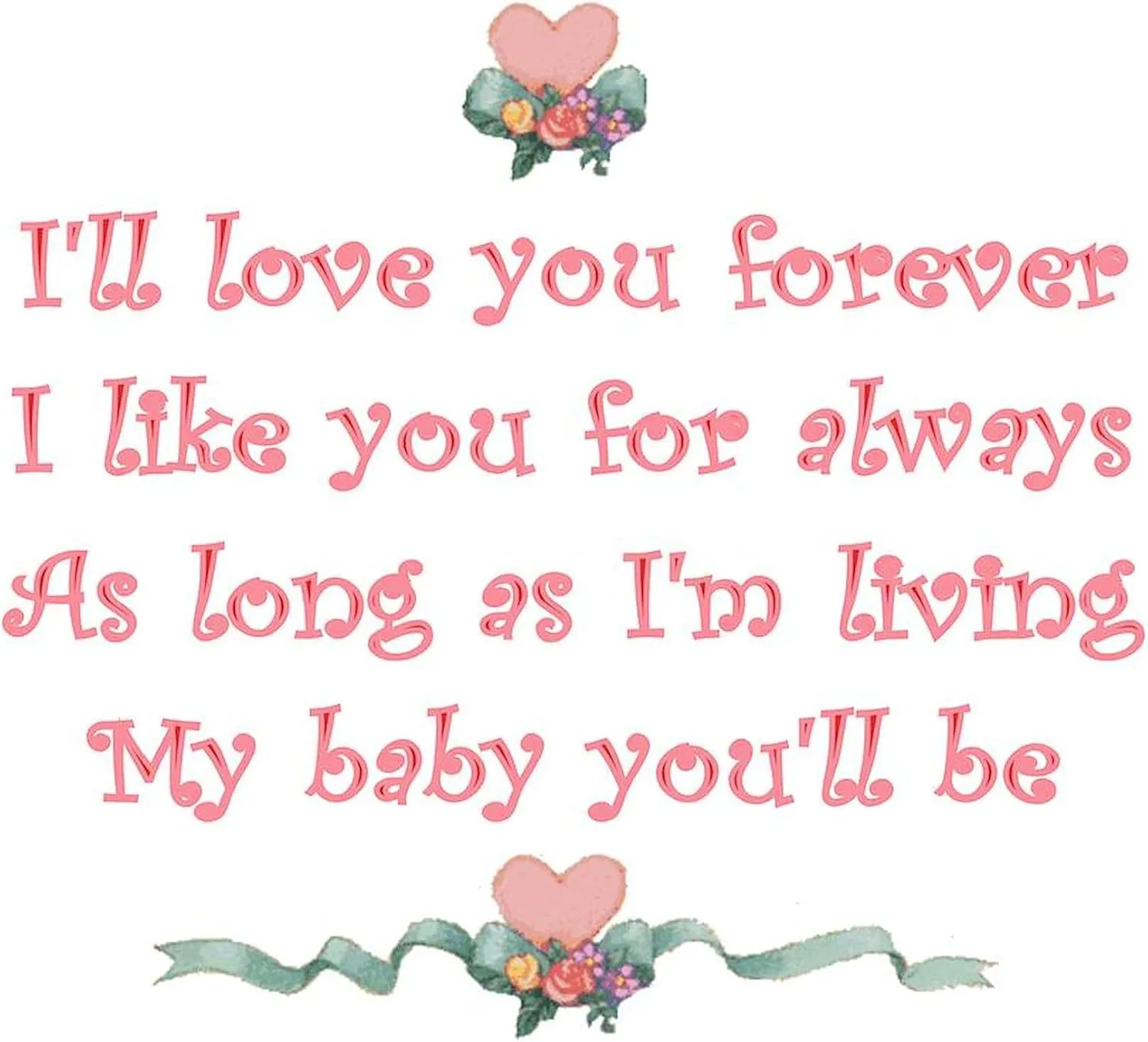 CafePress I'll Love You Forever Hooded Sweatshirt Men's Light Regular Fit Hooded Sweatshirt