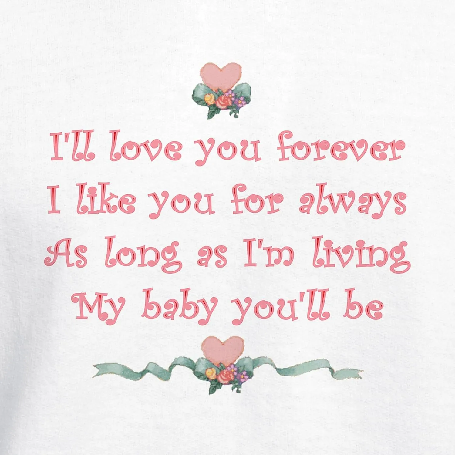 CafePress I'll Love You Forever Hooded Sweatshirt Men's Light Regular Fit Hooded Sweatshirt