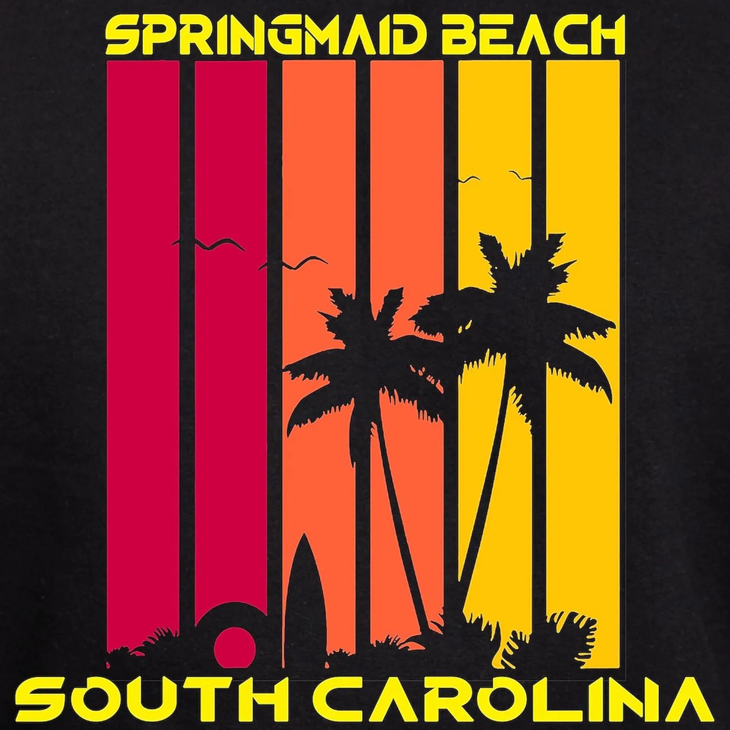 CafePress South Carolina Springmaid Beach Sweatshirt Men's Dark Rgular Fit Hoodie