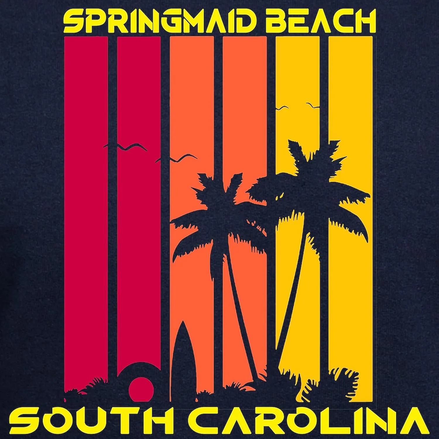 CafePress South Carolina Springmaid Beach Sweatshirt Men's Dark Rgular Fit Hoodie
