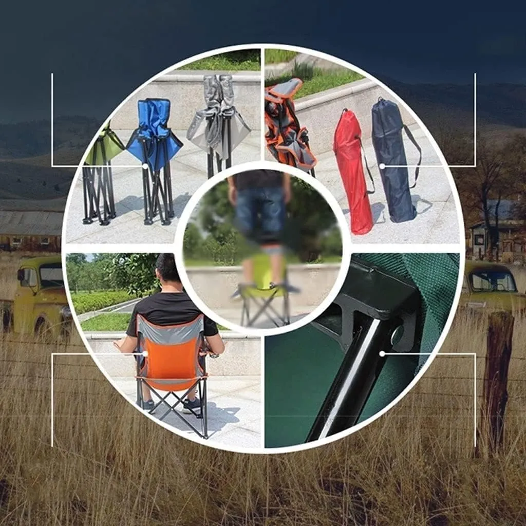 Camping Chair Outdoor Chair Foldable Chair Folding Padded Deck Chair Backchair Beach Chair Fishing Chair Portable Lounge Chair Outdoor Armchair With Cup Holder Folding Camping Chair ( Color : D )