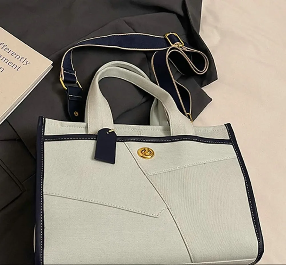 Canvas Tote Bag Women Large Denim Shoulder Bag Vintage Satchels Cute Hobo Bags Work Travel College Casual Tote Handbag
