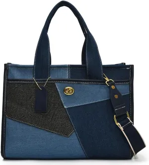 Canvas Tote Bag Women Large Denim Shoulder Bag Vintage Satchels Cute Hobo Bags Work Travel College Casual Tote Handbag