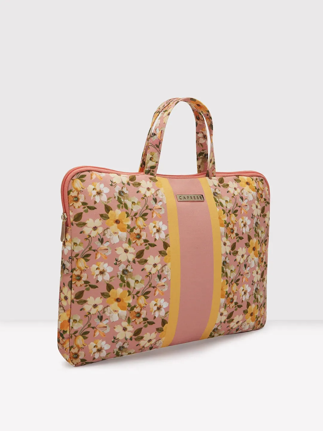 Caprese Orchid Large Yellow Laptop Sleeve Bag