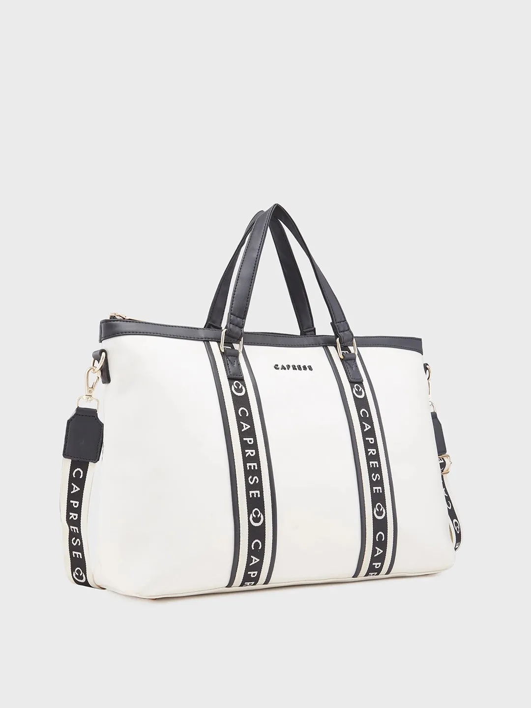 Caprese Trinity Large Cream Laptop Bag
