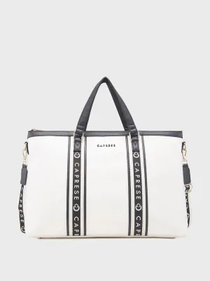 Caprese Trinity Large Cream Laptop Bag