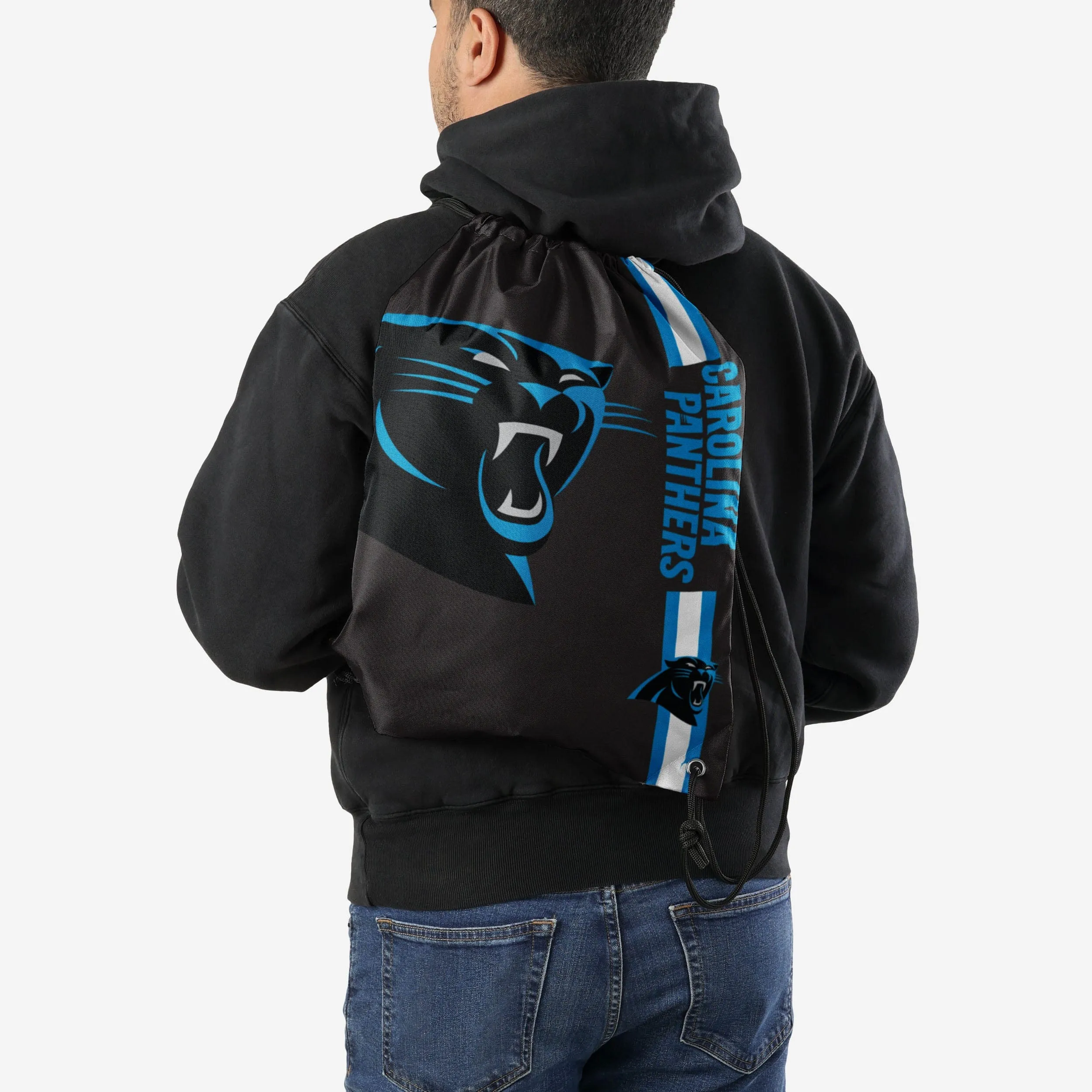 Carolina Panthers Big Logo Drawstring Backpack