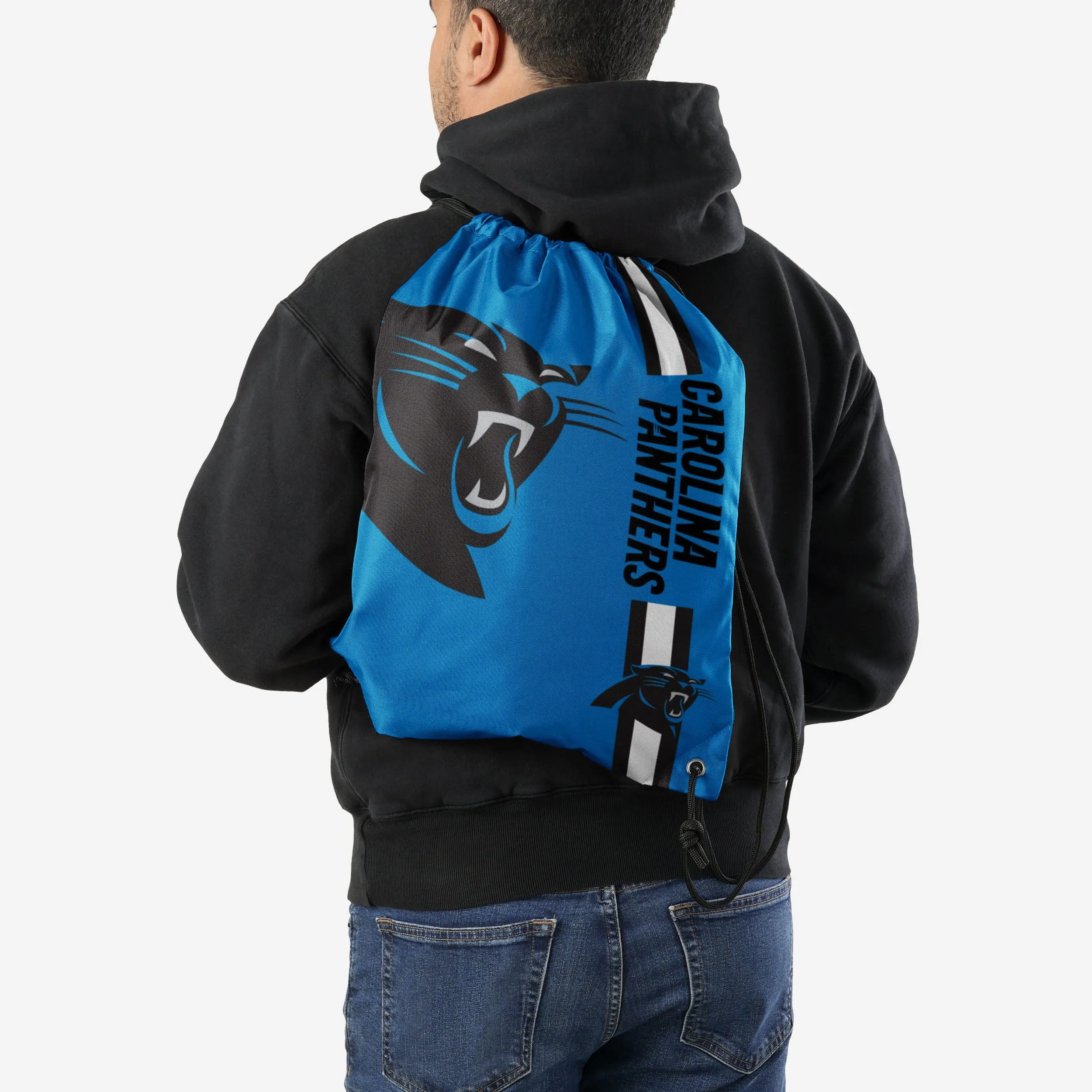 Carolina Panthers Blue Alternate Color Big Logo Drawstring Backpack