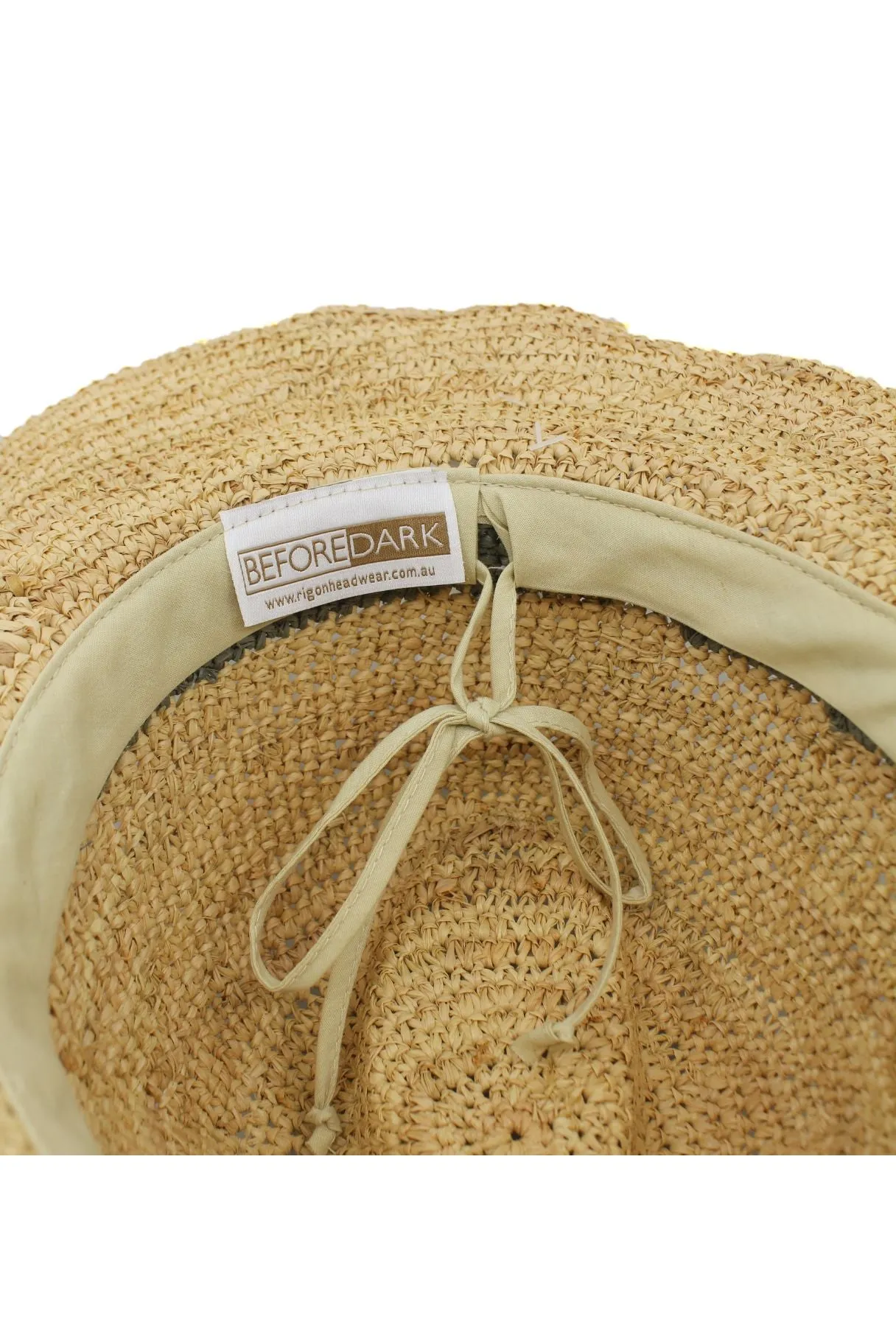 Castaway - Raffia Cowboy - Natural/Cobalt Blue