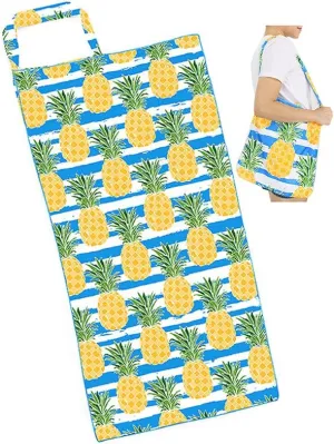 CCFW 2 in 1 Beach Travel Quick Dry Soft Feel Cotton Towels Tote Shoulder Bag