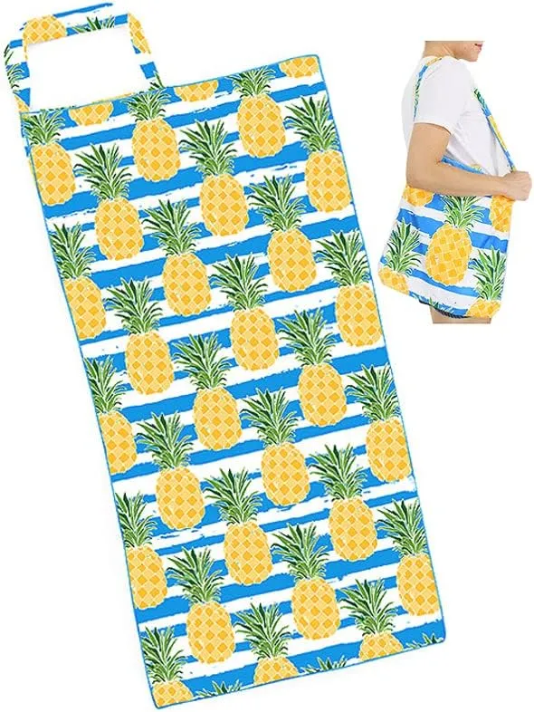 CCFW 2 in 1 Beach Travel Quick Dry Soft Feel Cotton Towels Tote Shoulder Bag