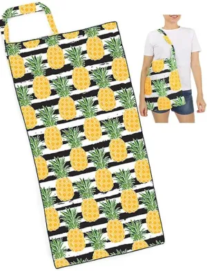 CCFW 2 in 1 Beach Travel Quick Dry Soft Feel Cotton Towels Tote Shoulder Bag