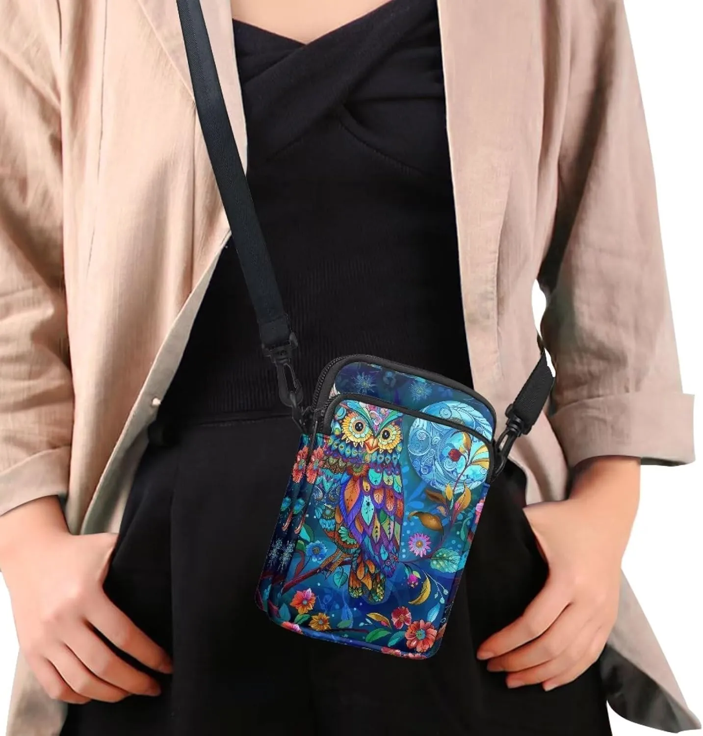 Cell Phone Purse Small Crossbody Wallet Phone Bag with Shoulder Strap Mini Messenger Bag