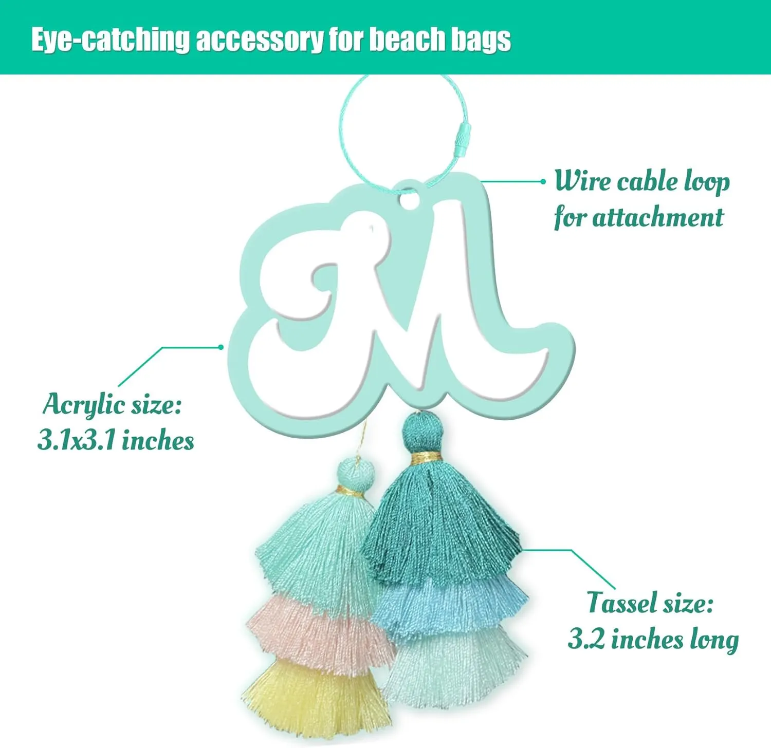 Charm Beach Bag with Tassel