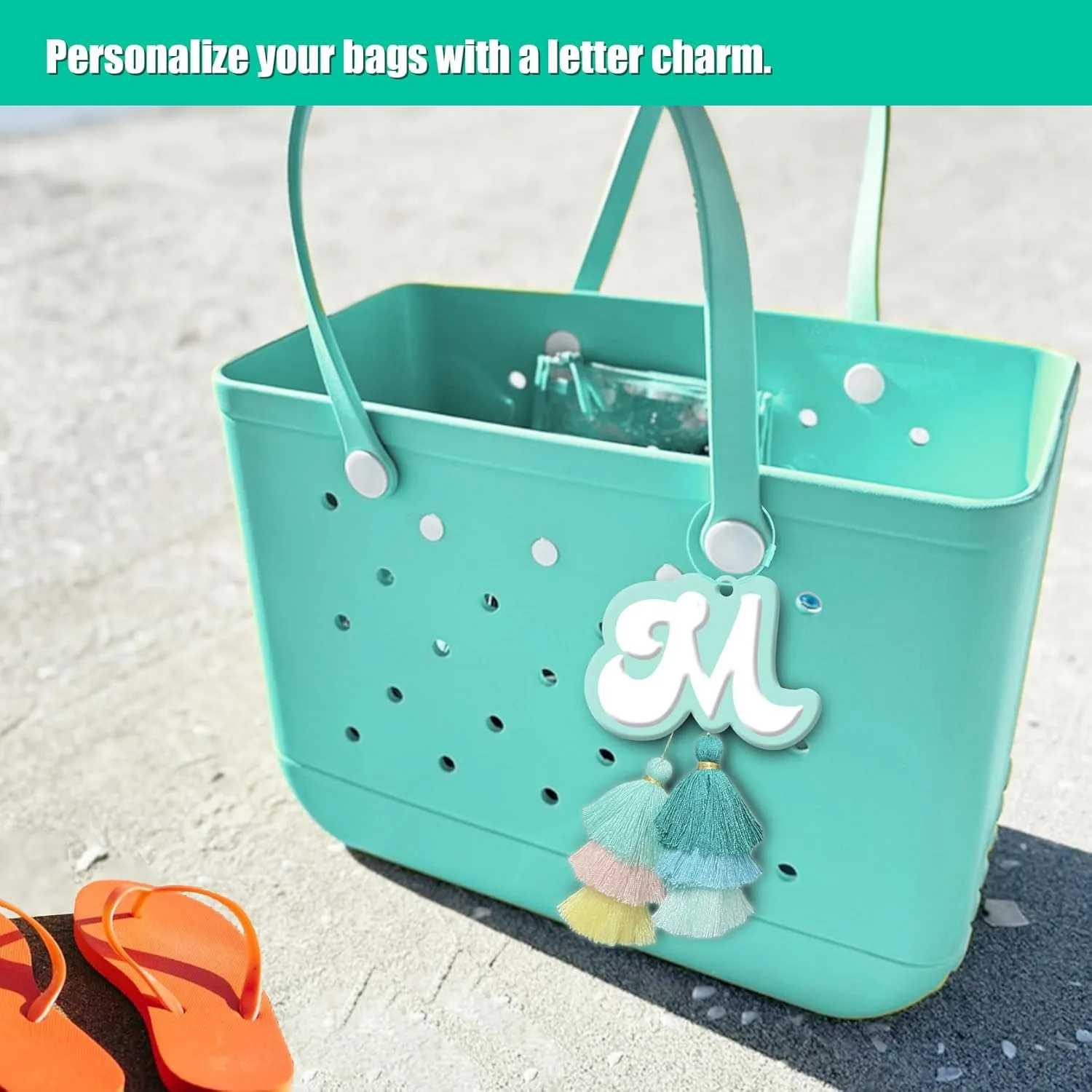 Charm Beach Bag with Tassel