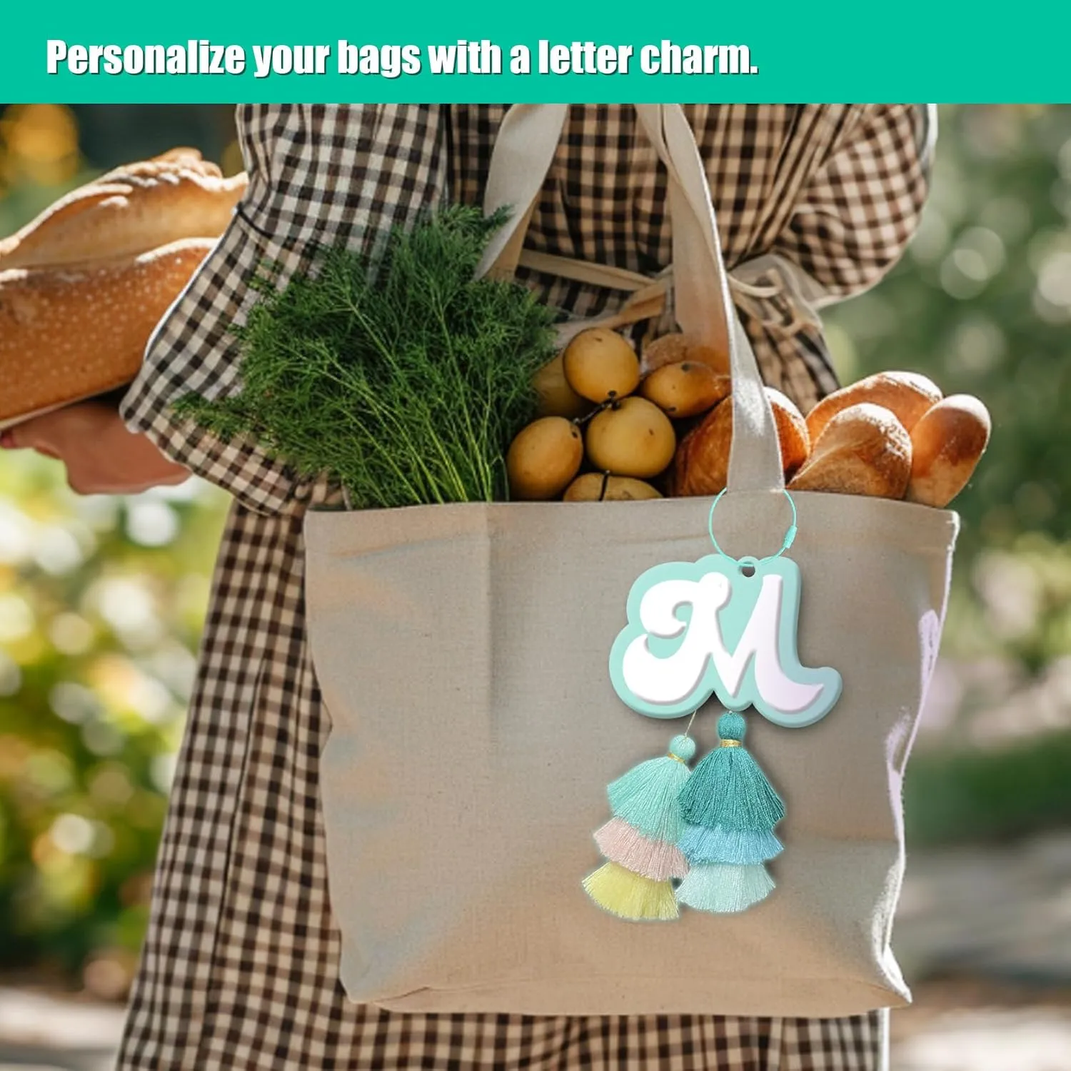 Charm Beach Bag with Tassel