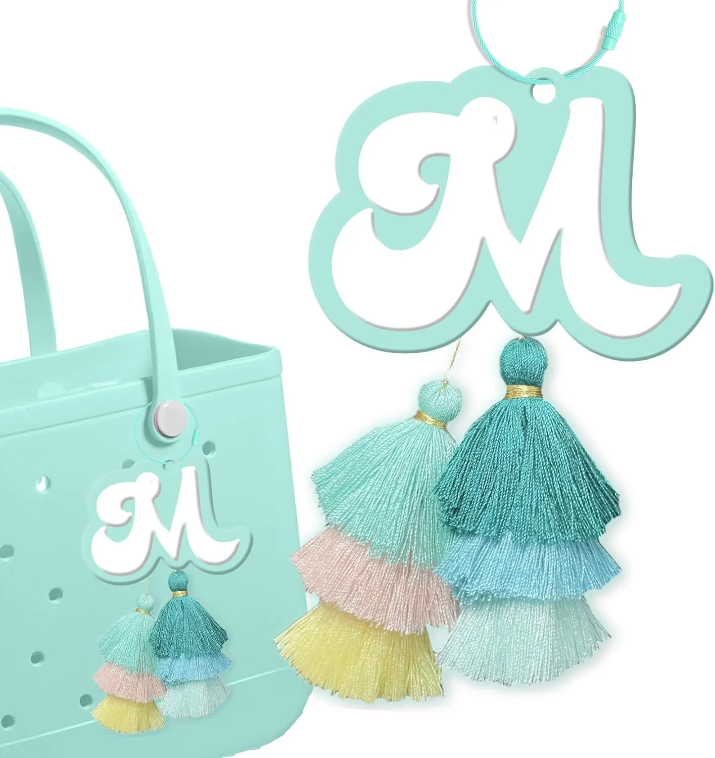 Charm Beach Bag with Tassel