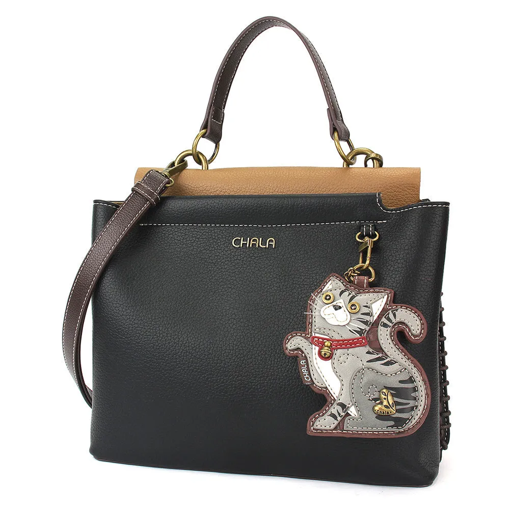 Charming Satchel - Tabby Cat Gray