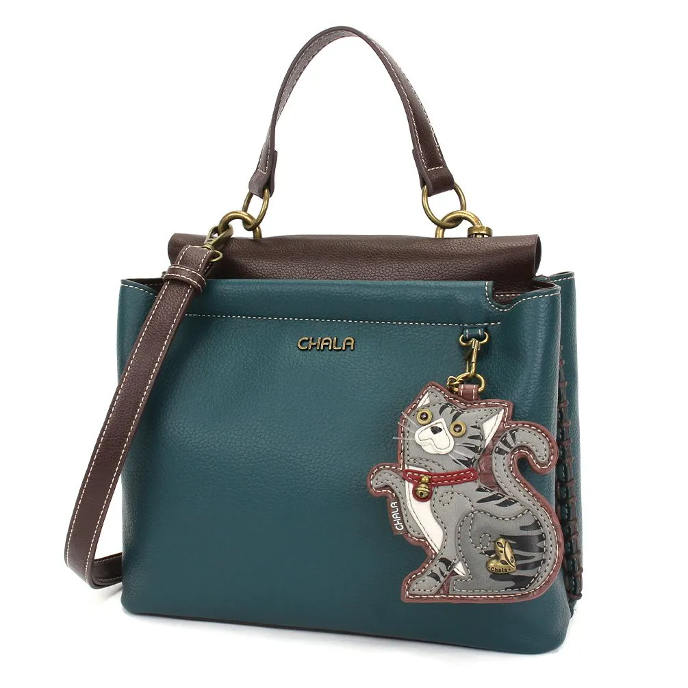 Charming Satchel - Tabby Cat Gray