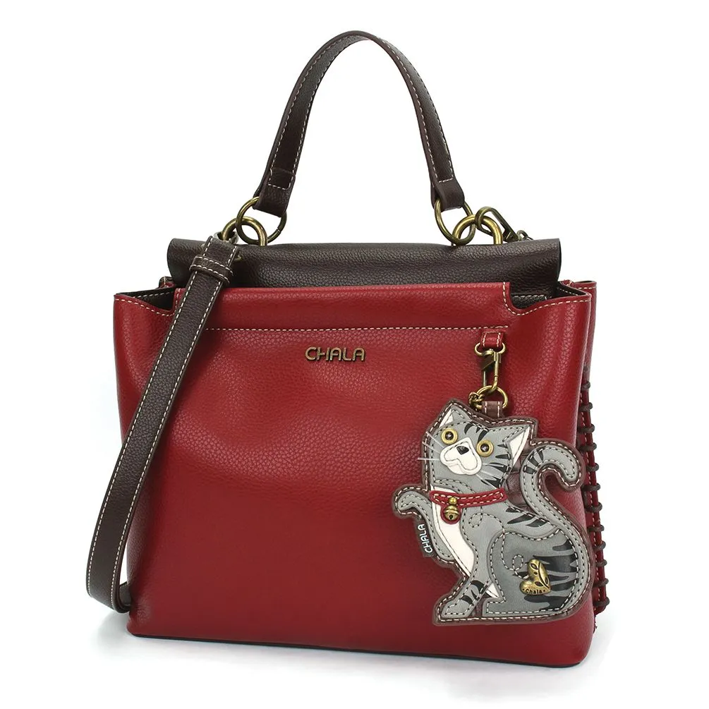 Charming Satchel - Tabby Cat Gray