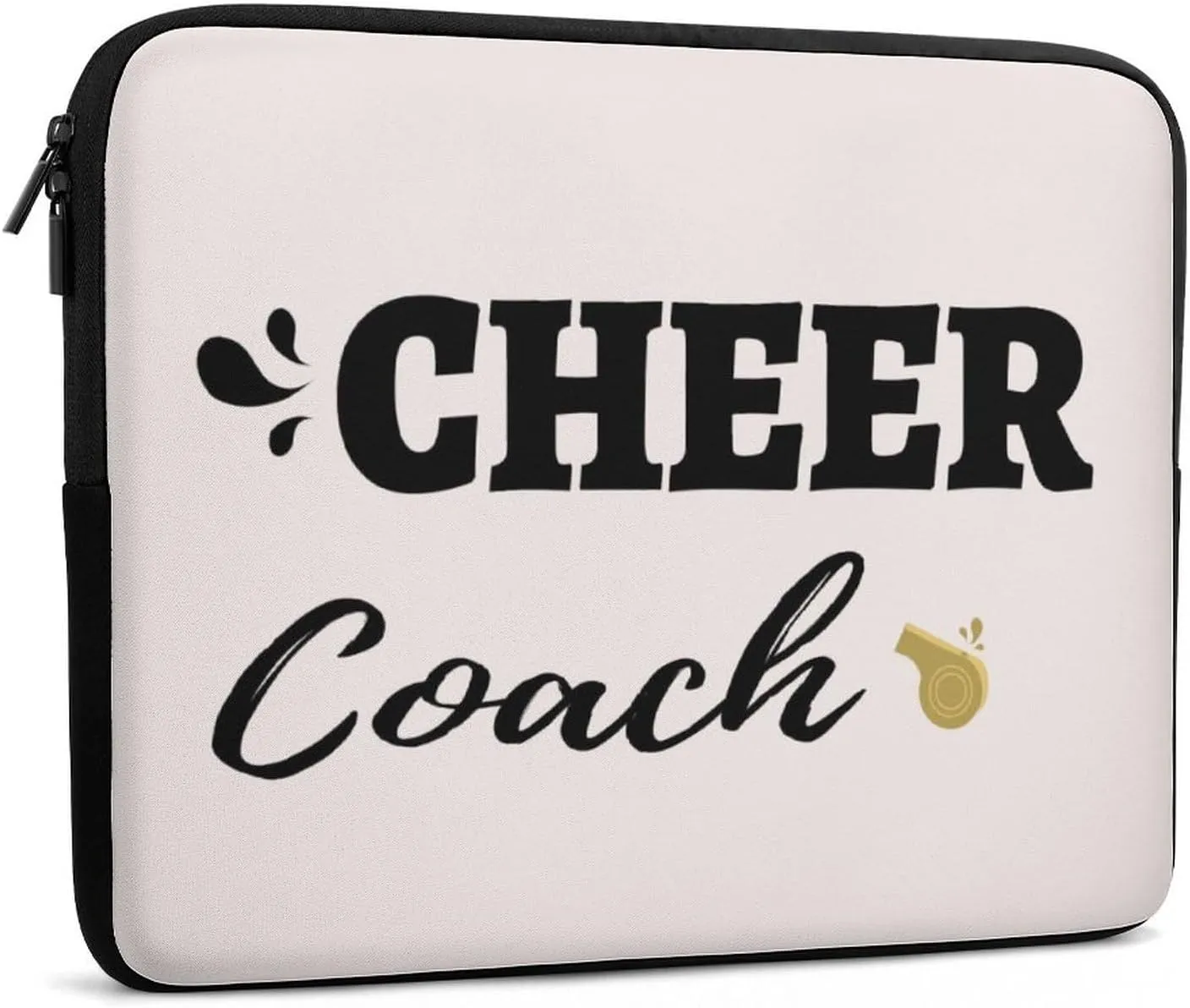 Cheerleaders and Whistles Laptop Sleeve 13/15 Inch Durable Briefcase Cover Shockproof Protective Case Handbags Portable Laptop Bag