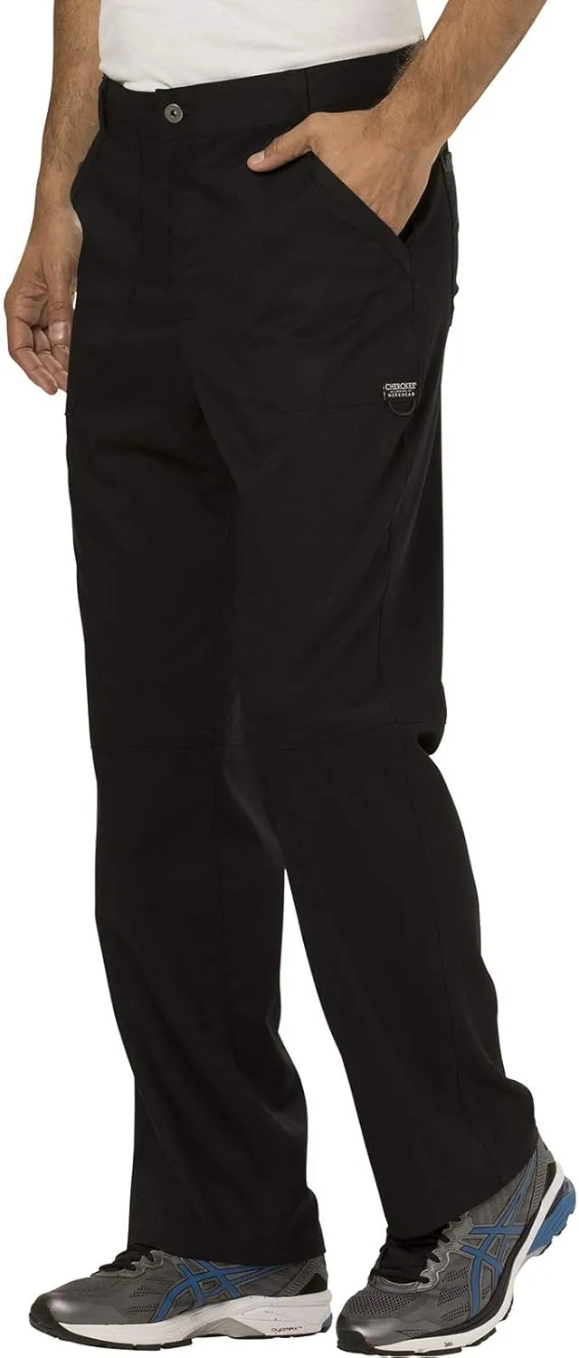 Cherokee Cargo Pants for Men Scrub, Modern Fit Inside Drawstring Bottom WW140