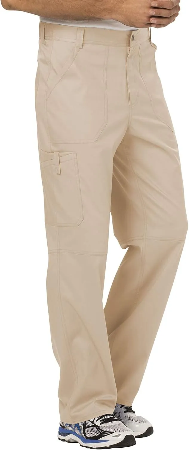 Cherokee Cargo Pants for Men Scrub, Modern Fit Inside Drawstring Bottom WW140