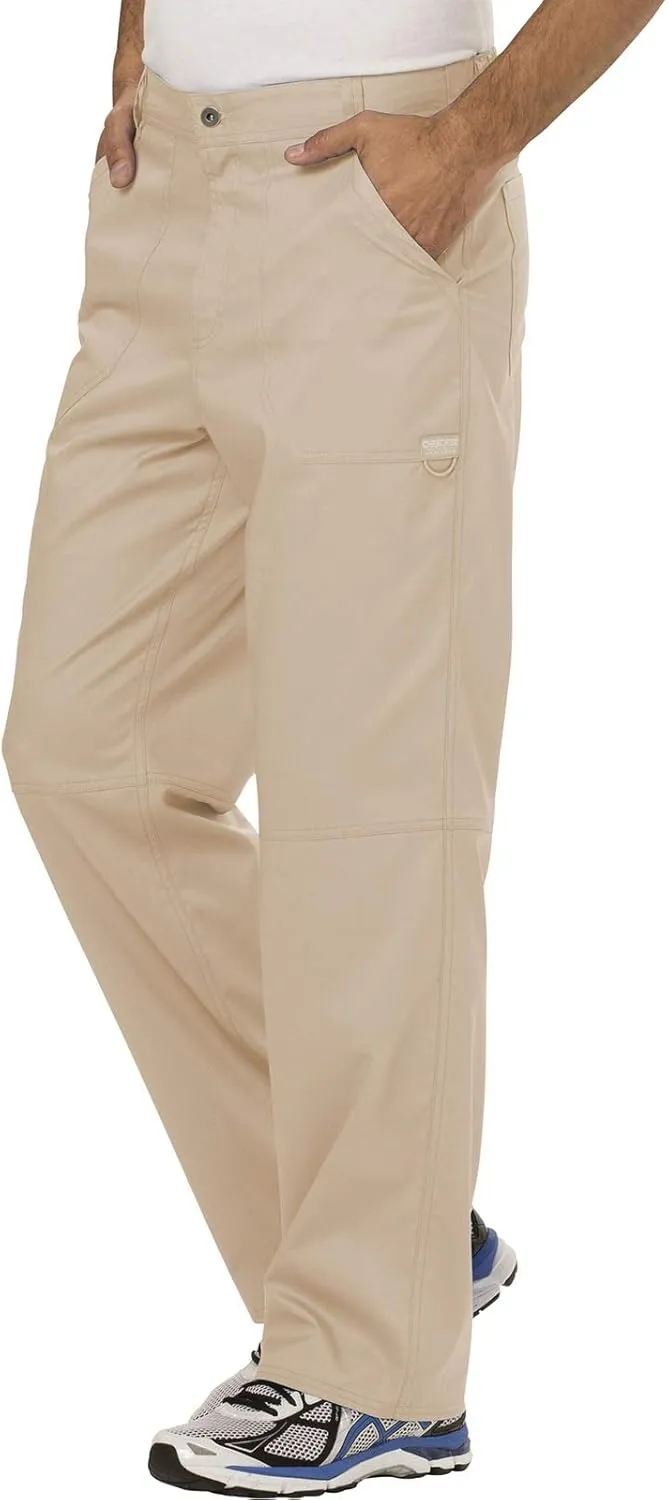 Cherokee Cargo Pants for Men Scrub, Modern Fit Inside Drawstring Bottom WW140