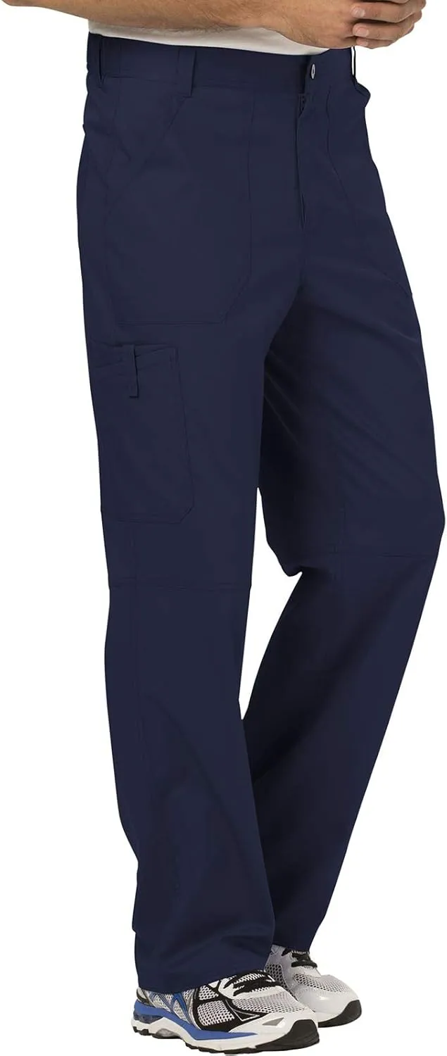 Cherokee Cargo Pants for Men Scrub, Modern Fit Inside Drawstring Bottom WW140