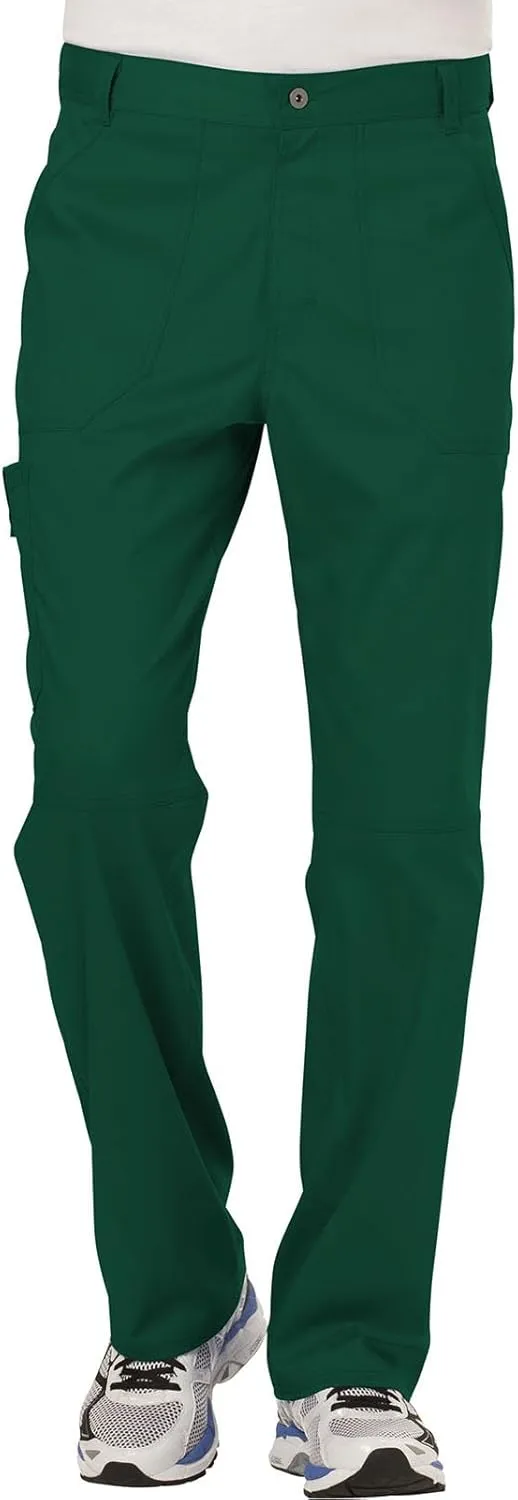 Cherokee Cargo Pants for Men Scrub, Modern Fit Inside Drawstring Bottom WW140
