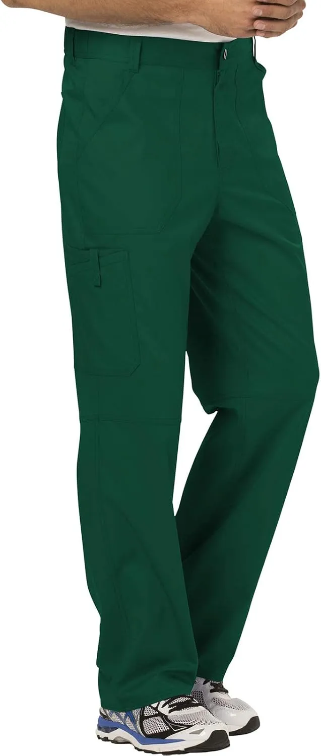 Cherokee Cargo Pants for Men Scrub, Modern Fit Inside Drawstring Bottom WW140