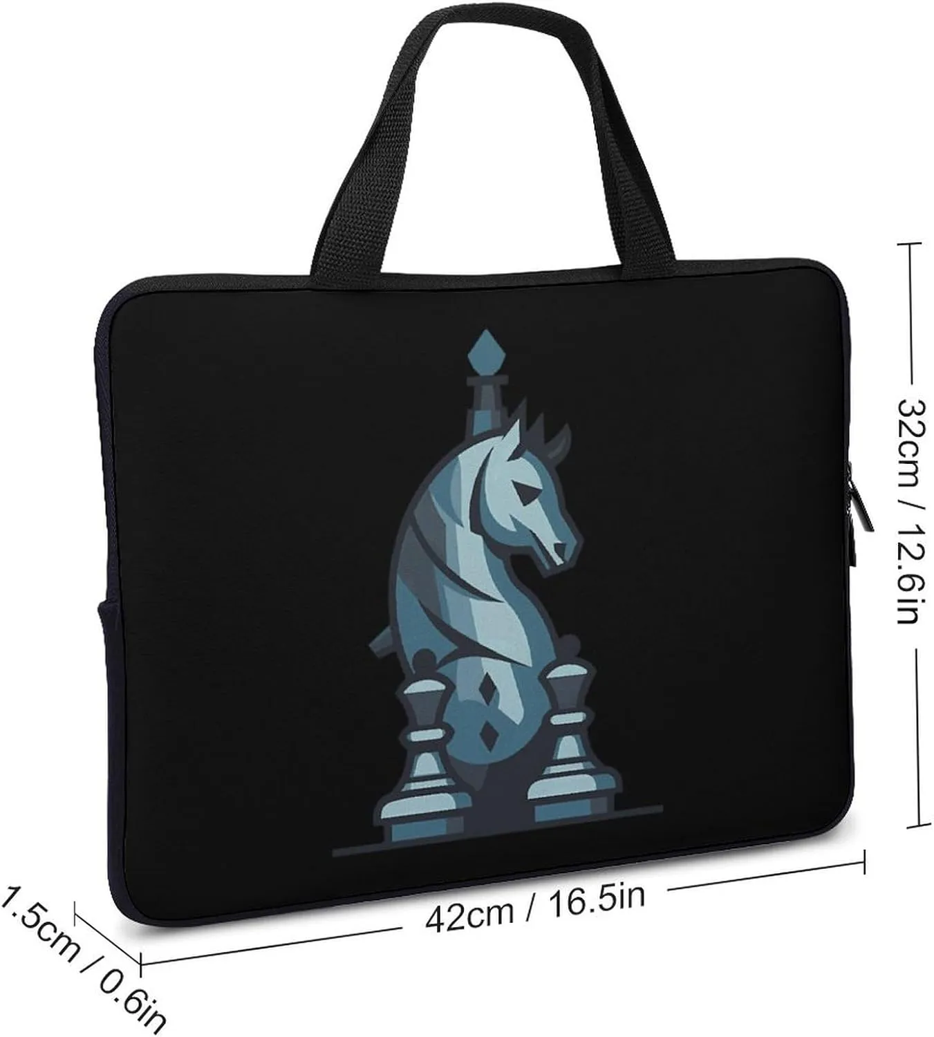 Chess King Queen Knight Laptop Tote Bag Computer Protective HandBag Notebook Carrying Case