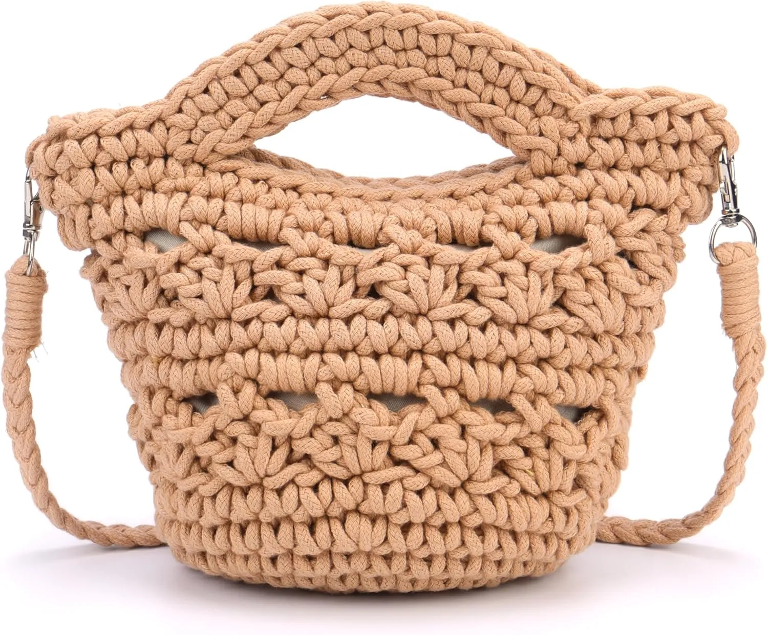 CHIC DIARY Women Straw Beach Bag Clutch Purse Small Crossbody Bag Woven Cotton Shoulder Handbag for Summer