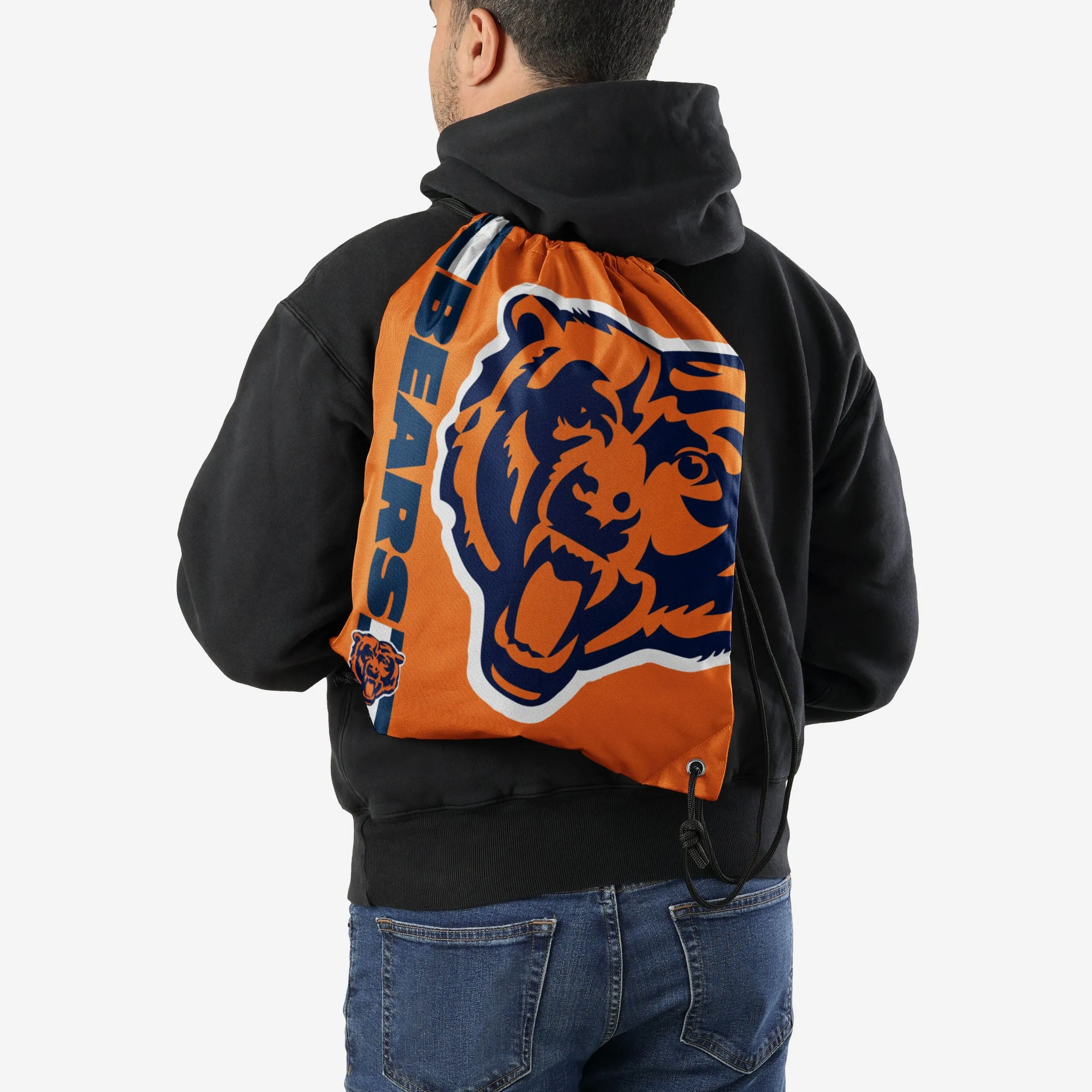 Chicago Bears Orange Alternate Color Big Logo Drawstring Backpack