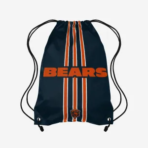 Chicago Bears Team Stripe Wordmark Drawstring Backpack