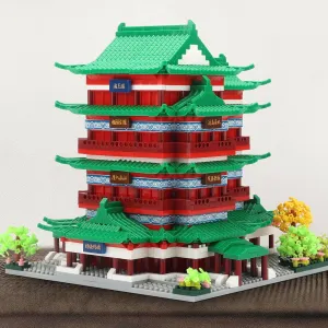 Chinese Ancient Architecture Micro Building Blocks Set in Asian- Tengwang Pavilion Model Kit Toy Gift for Adults and Kids Ages of 14  2536 PCS