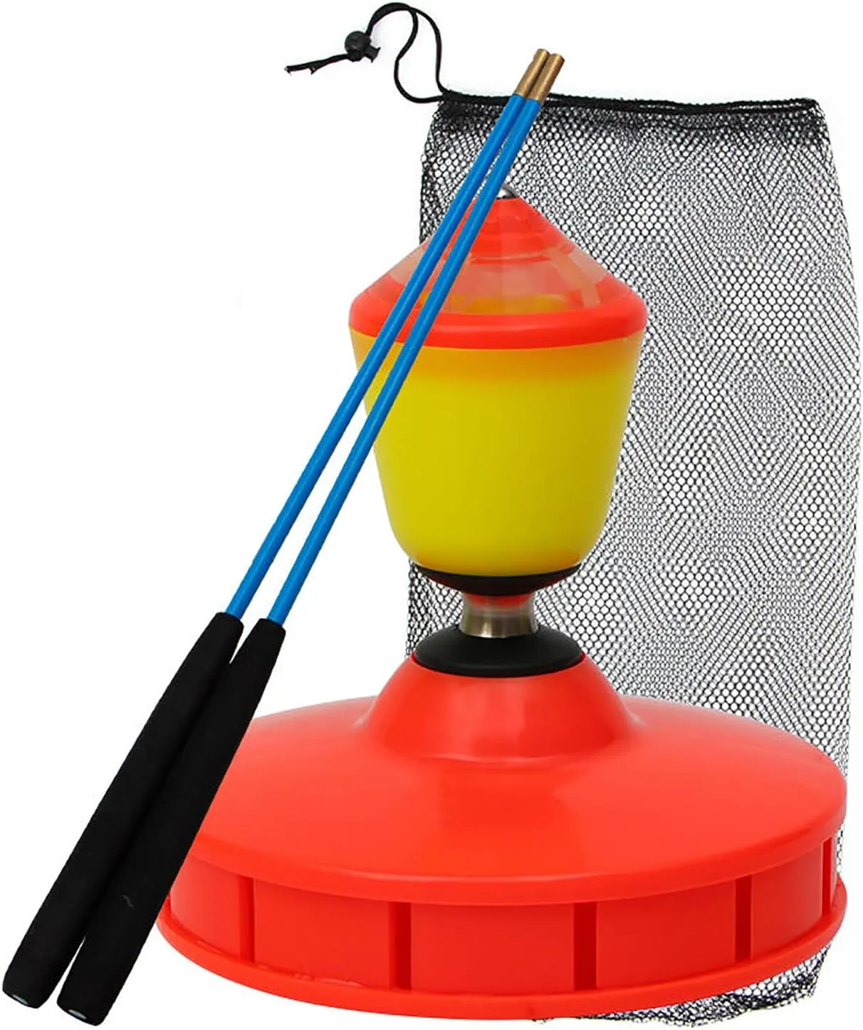 Chinese Yoyo Set Diabolo with Whistle Sound ,Nonuple Bearings Diabolo Chinese Yo-yos Juggling Toys Colorful Diabolo with Diablo Sticks, Diabolo String&Net Bag (Nine Bearing Blue)