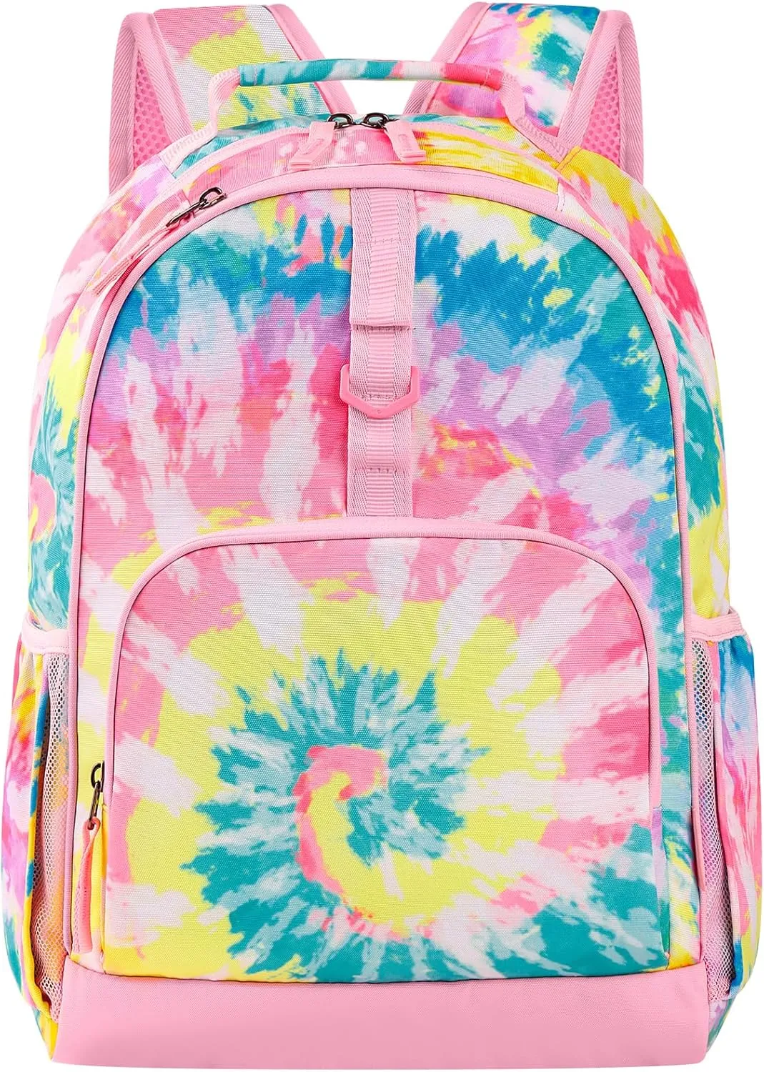 Choco Mocha Tie Dye Backpack for Girls, Kids School Backpacks Girls Backpacks Ages 6-8, Kindergarten Bookbag Girl Elementary School Bag 17 Inch, Colorful