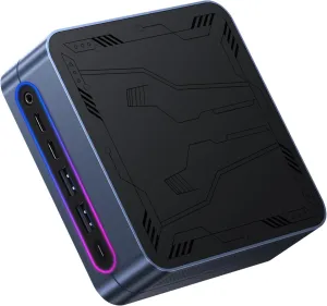 CHUWI LarkBox S Mini PC Intel i3-1220P (10C/12T, up to 4.4GHz),16GB RAM 512GB M.2 SSD, Mini Computer with RGB Lights, Mini Gaming PC, 28W TDP, 4K Triple Display, 2*HDMI,Type-C(4K 144Hz), USB 3.2