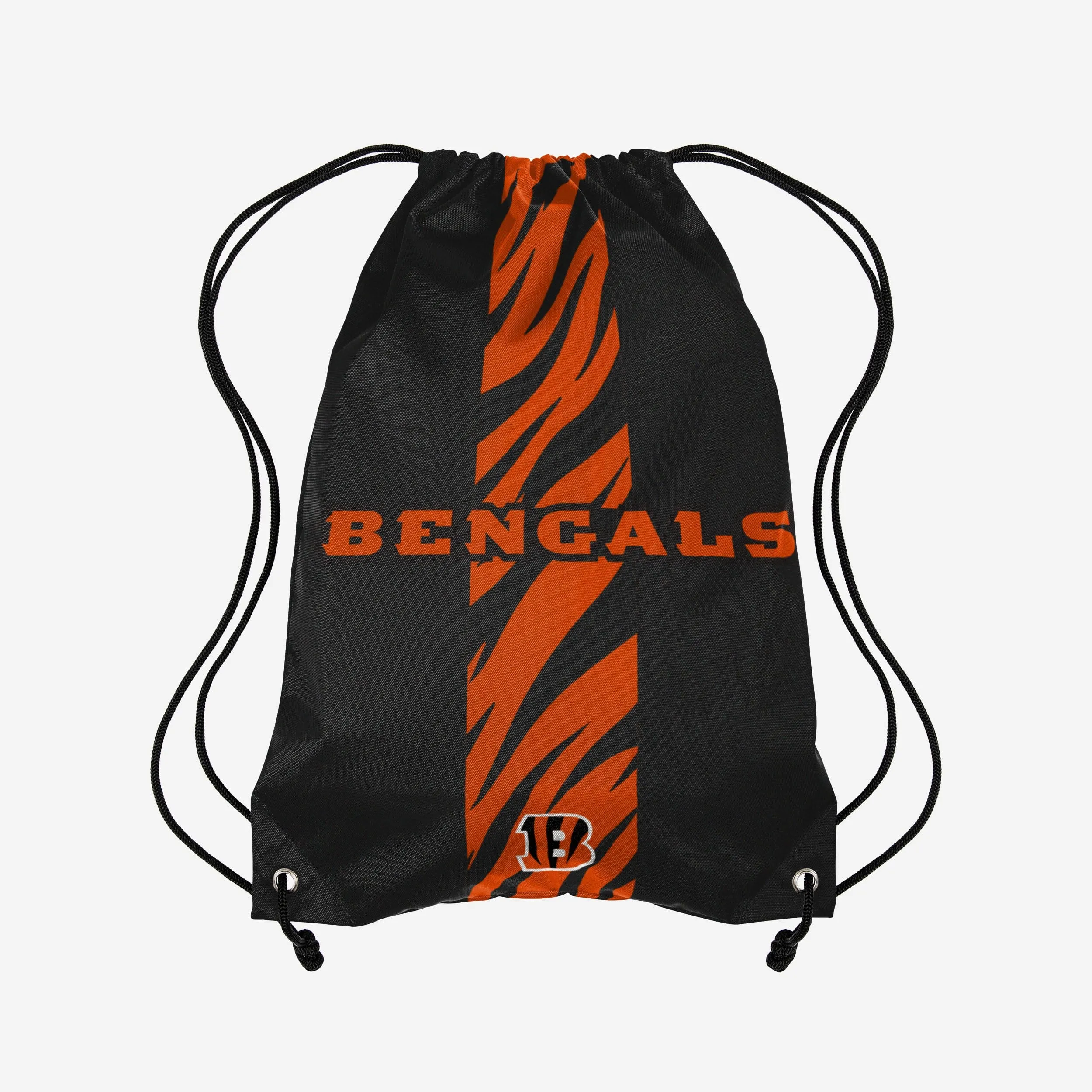 Cincinnati Bengals Team Stripe Wordmark Drawstring Backpack