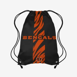 Cincinnati Bengals Team Stripe Wordmark Drawstring Backpack